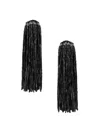 Oscar De La Renta Women's Cascade Tassel Beaded Drop Clip-on Earrings In Neutral