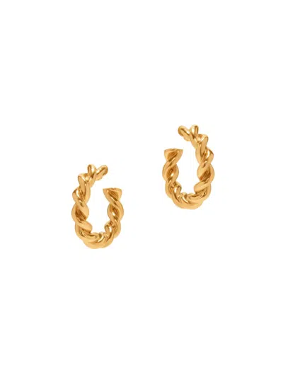 Oscar De La Renta Women's Goldtone Rope Hoop Earrings