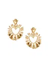 OSCAR DE LA RENTA WOMEN'S GOLDTONE WISTERIA BUD & HEART DROP EARRINGS