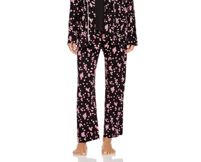 Oscar De La Renta Women's Printed Wrap In Black/pink Floral