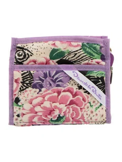 Pre-owned Oscar De La Renta Womens' Cosmetic Bag In Purple