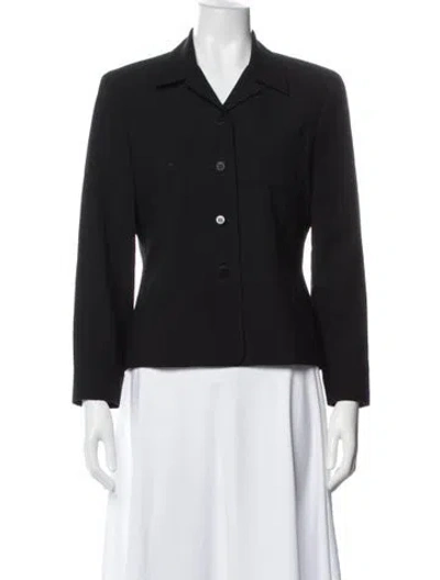 Pre-owned Oscar De La Renta Wool Blazer In Gray