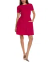 Oscar De La Renta Wool-blend Mini Dress In Pink