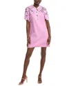 Oscar De La Renta Wool-blend Mini Dress In Purple
