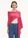 Oscar De La Renta Wool-blend Shawl In Pink