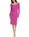 OSCAR DE LA RENTA OSCAR DE LA RENTA WOOL-BLEND SHEATH DRESS