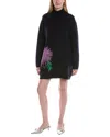 Oscar De La Renta Wool-blend Sweaterdress In Black