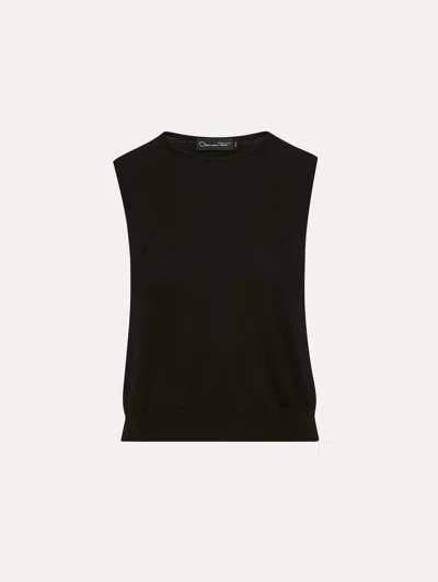 Oscar De La Renta Wool-blend Tank