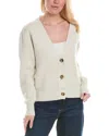 Oscar De La Renta Wool Cardigan In Beige