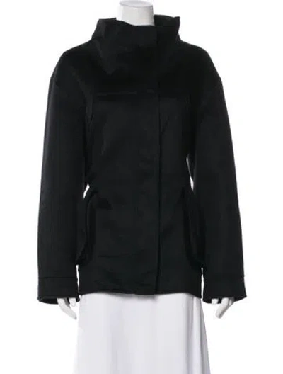 Pre-owned Oscar De La Renta Wool Jacket In Black
