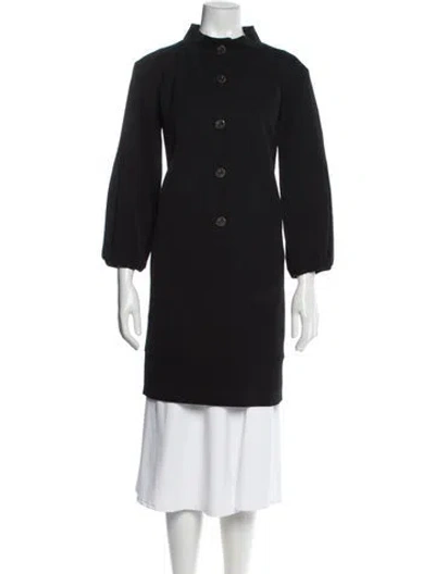 Pre-owned Oscar De La Renta Wool Mini Dress In Gray