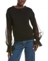 Oscar De La Renta Wool Sweater In Black
