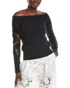 Oscar De La Renta Wool Sweater In Blue