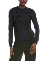 Oscar De La Renta Wool Sweater In Blue