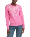 Oscar De La Renta Wool Sweater In Pink