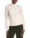 Oscar De La Renta Wool Sweater In White