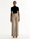Oscar De La Renta Tailored Stretch-wool Wide-leg Pants In Neutral
