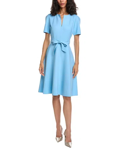 Oscar De La Renta Wool-blend Midi Dress In Multi