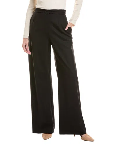 Oscar De La Renta Wool-blend Tailored Pant In Black
