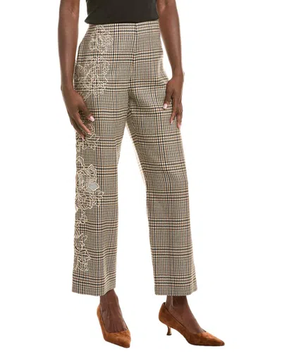 Oscar De La Renta Ladies Woven Pant In Multi