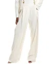 Oscar De La Renta Woven Wool-blend Pant In White