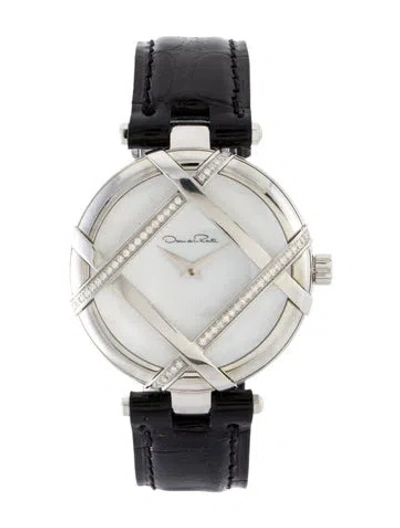 Pre-owned Oscar De La Renta X  The Lattice Watch In Multi