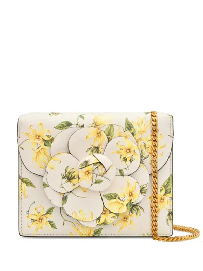 Oscar De La Renta Ylang Ylang Printed Mini Tro Bag In Multi