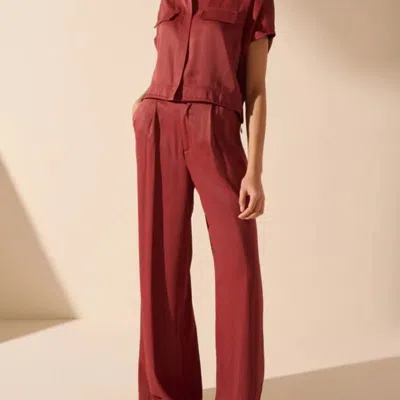 Oscar Grape Trousers In Red