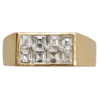 Pre-owned Oscar Heyman An 18k Gold And Diamond  Ring In Multiple