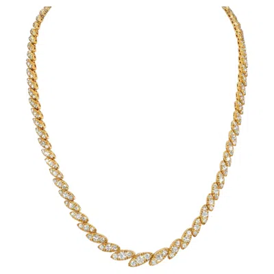 Pre-owned Oscar Heyman Bros. Gold And Diamond Necklace In Multiple