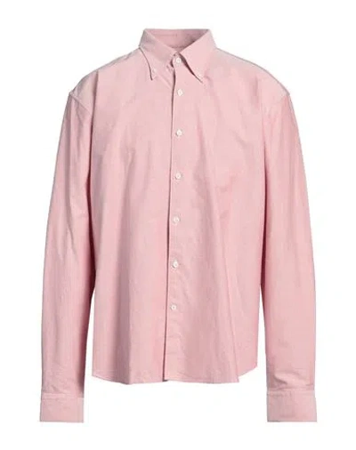 Oscar Jacobson Man Shirt Pink Size Xxl Cotton