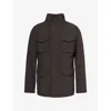 Oscar Jacobson Mens Terra Brown M-65 Field Shell Jacket