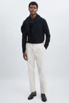 Oscar Jacobson Regular-fit Corduroy Trousers In White
