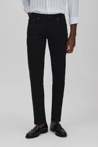 Oscar Jacobson Slim Fit Jeans In Black