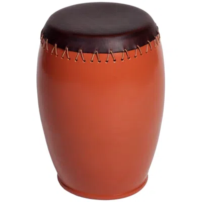 Pre-owned Oscar Maschera Bombo "t" Pouf/side Table Designed By Nestor Perkal For  In Brown