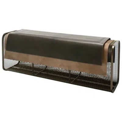Pre-owned Oscar Maschera Caballito Blanco Lungo Bench Designed By Nestor Perkal For  In Black