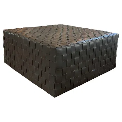Pre-owned Oscar Maschera Castagno Woven Pouf By  In Black