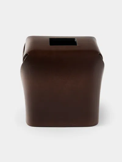 Oscar Maschera Leather Square Tissue Box