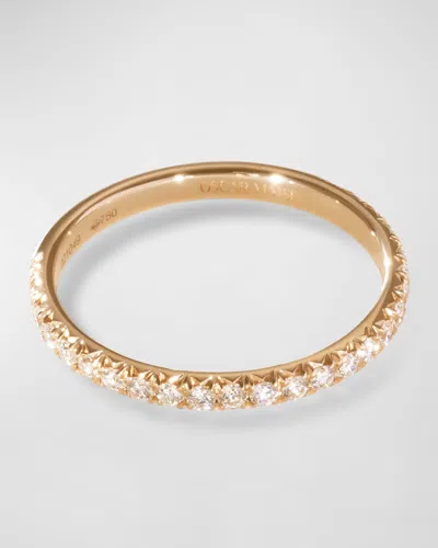 Oscar Massin Libert 18k Recycled Gold And Lab Grown Diamond Wedding Ring