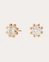 Oscar Massin Women's Lab Diamond & 18k Gold Small Beaded Stud Earrings In Gold