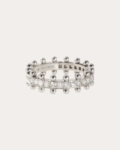 Oscar Massin Women's 18k Gold Lab-grown Diamond Beaded Ring In Silver