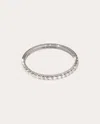 Oscar Massin Women's Liberté 18k Gold Lab-grown Diamond Pavé Ring In Silver