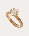 Oscar Massin Women's Large 18k Gold Lab-grown Diamond Beaded Filigree Ring In Gold