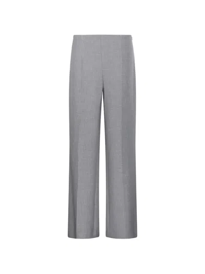 Oscar The Collection Amber Pressed-crease Wide-leg Trousers In Red