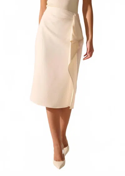 Oscar The Collection Elvin Skirt In Pearl In Neutral