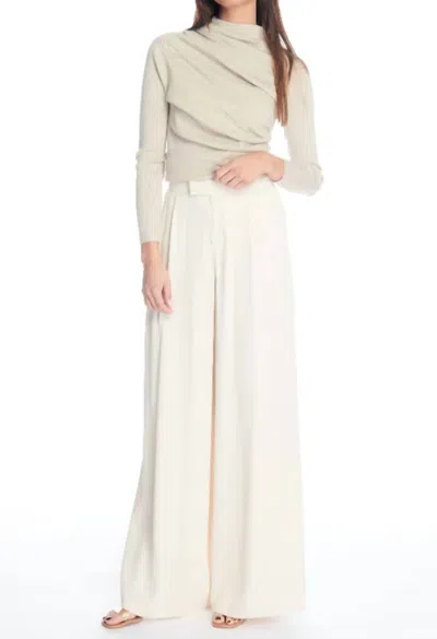 Oscar The Collection Grape Tailored Trouser In Pearl In Beige
