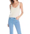 Oscar The Collection Knit Tank Top In Ecru In White