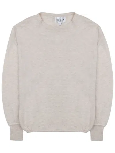 Oscar The Collection Ottis Knit Top In Beige