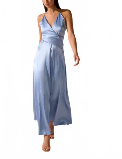 Oscar The Collection Rover Dress In Sky Blue