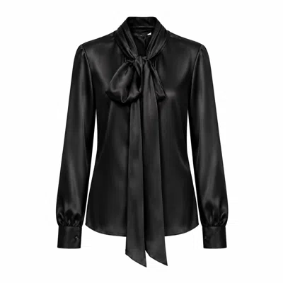 Oscarmorris Men's Après Black Satin Shirt